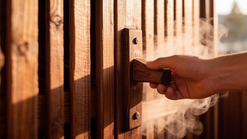 Отпала ручка двери в баню