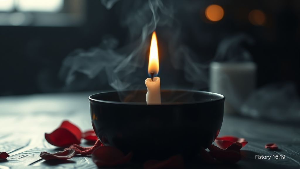 Ритуал приворота на свечах и красной нити