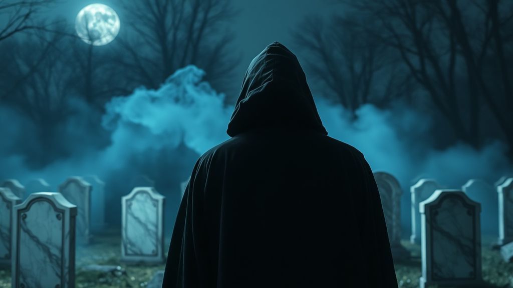 Опасный ритуал некромантии на ночном кладбище