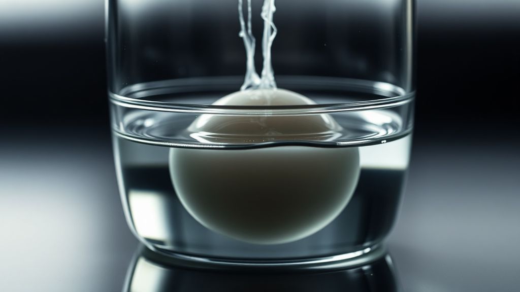 Диагностика негатива по форме белка в стакане воды