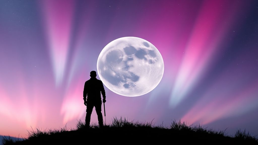 Духовное единение влюбленных под магической луной