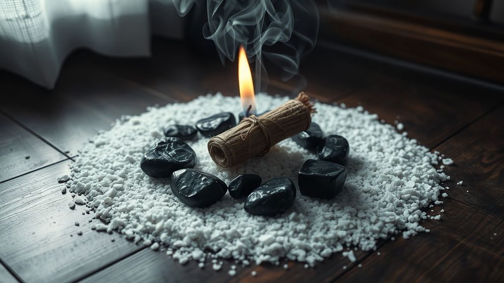 Защитный круг и окуривание шалфеем перед спиритическим сеансом