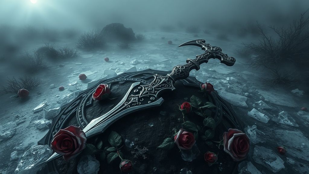 Магический серп Мораны и замерзшие цветы