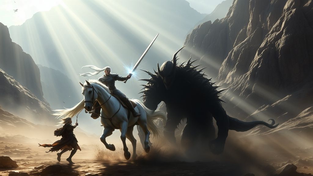 Легендарная битва светлого воина с темной сущностью Авизоей