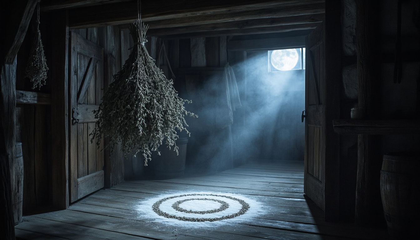Традиционные обереги и магический круг для защиты дома от злых духов
