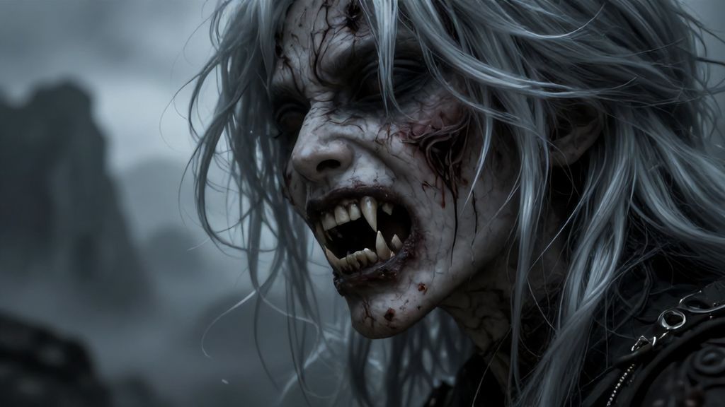 Скрытый рот Ямаубы и детали её демонического облика