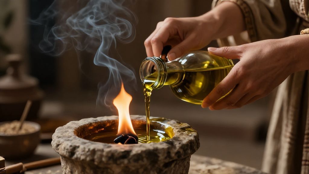 Ритуал подношения богине Гестии у домашнего алтаря