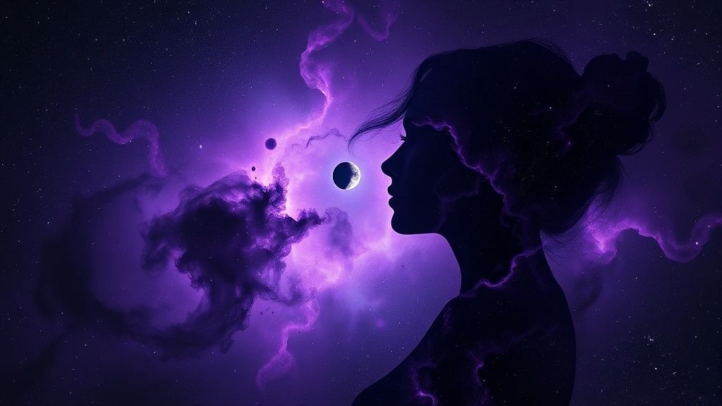 Абстрактное космическое воплощение Черной Луны Лилит