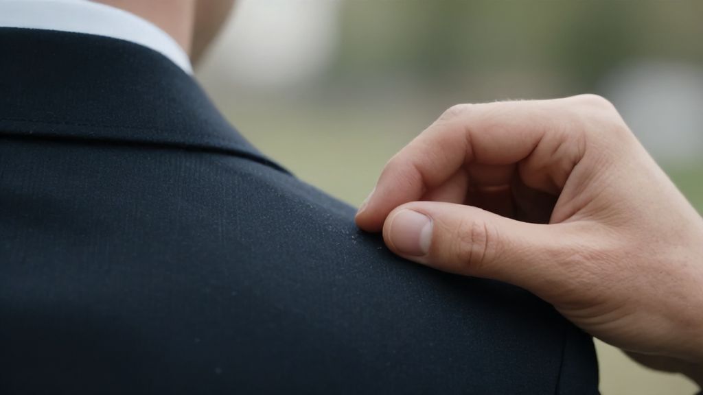 Жест снятия пылинки с плеча собеседника