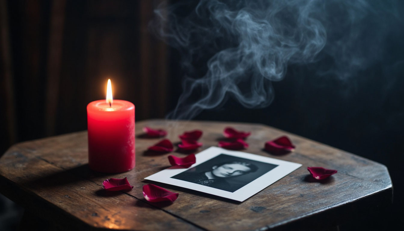 Ритуал любовной магии с использованием свечей и фотографии