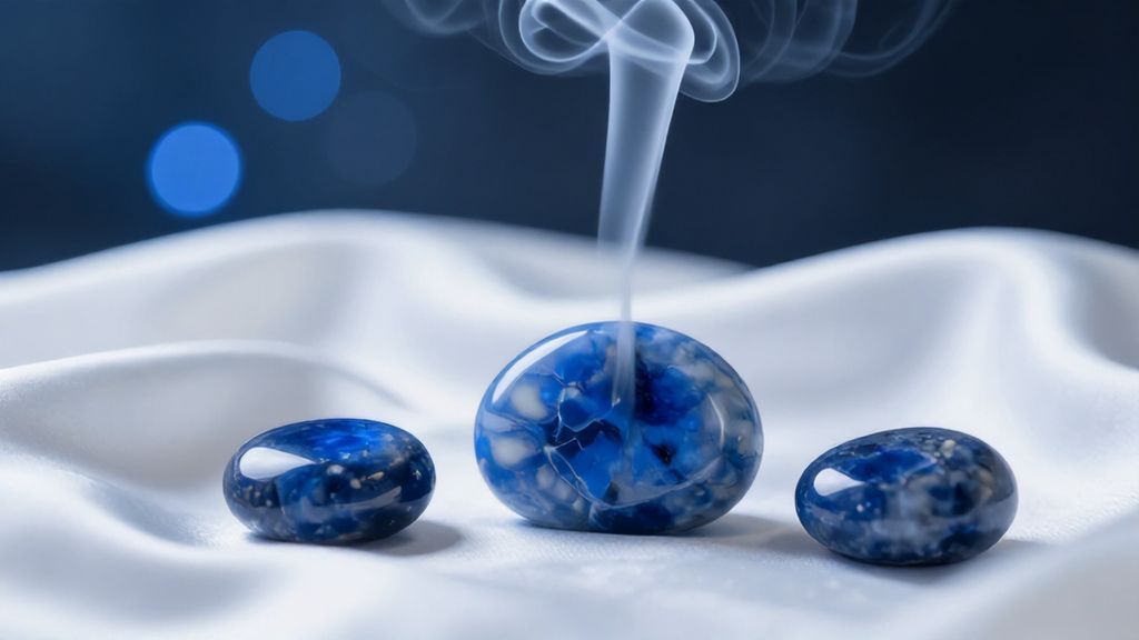 Камни дюмортьерита для медитации и духовных практик