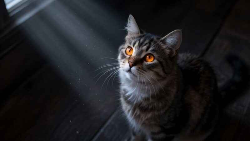 Почему кошки смотрят в одну точку: мистика и наука