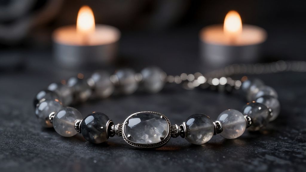 Ювелирные украшения из серебра с дымчатым кварцем