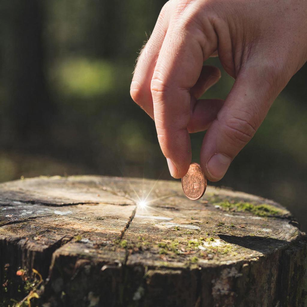 Традиционный обряд подношения духам леса на удачу