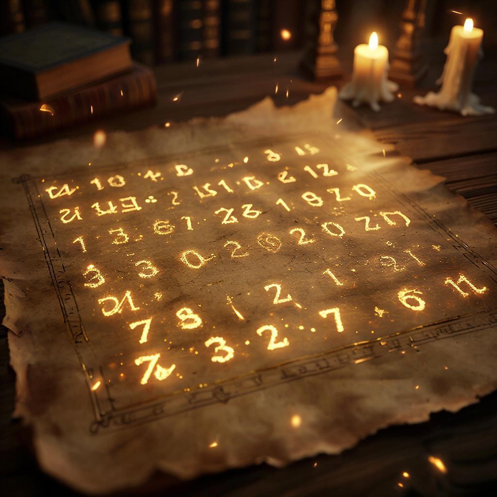 Процесс вычисления гематрии на древнем свитке в эзотерике