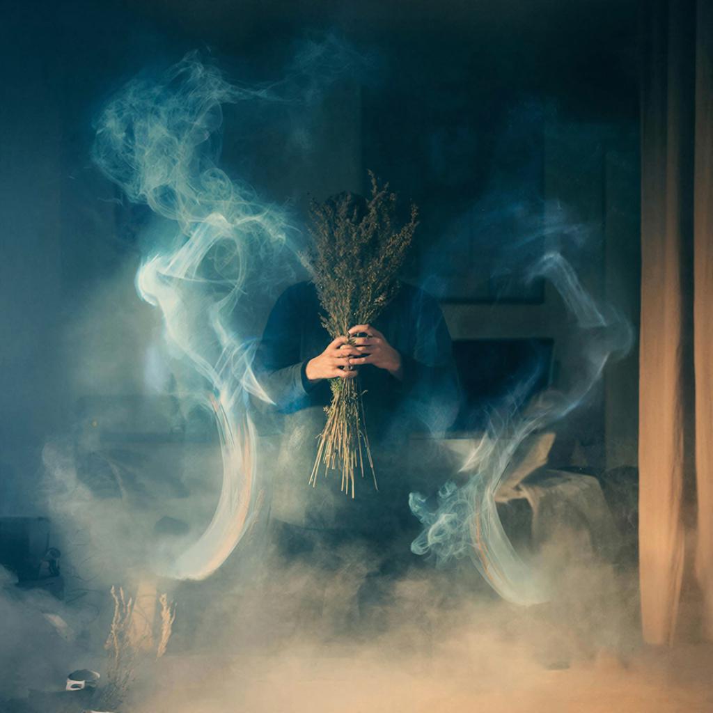Очищение дома от полтергейста дымом защитных трав
