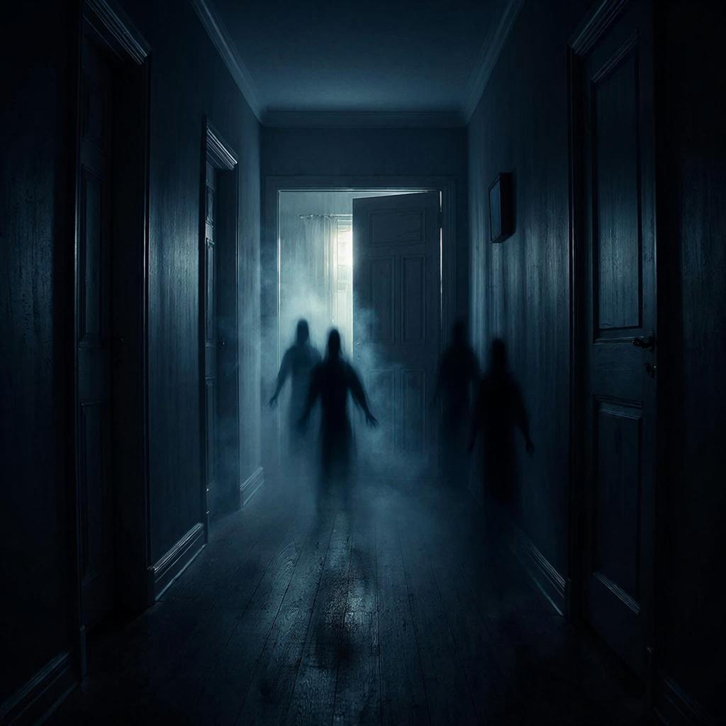 Мистический стук в дверь в пустом коридоре ночью