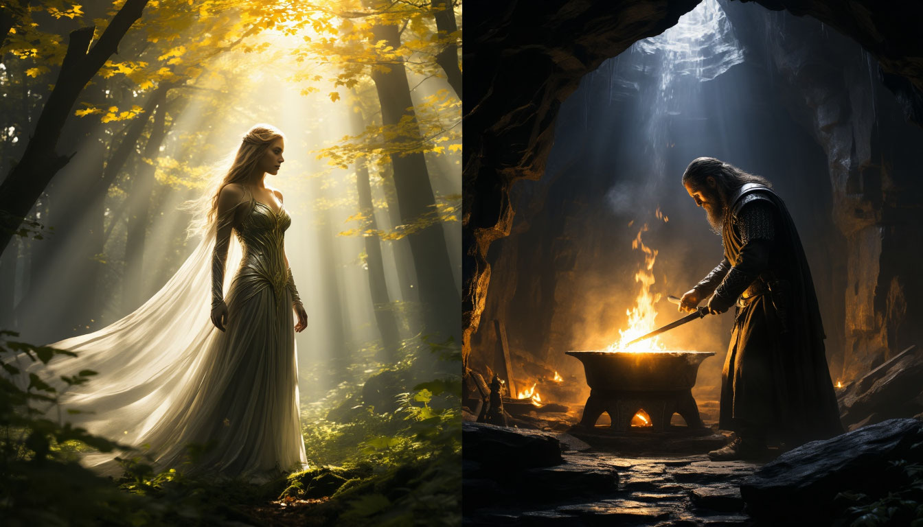 Светлые и темные альвы в скандинавской мифологии