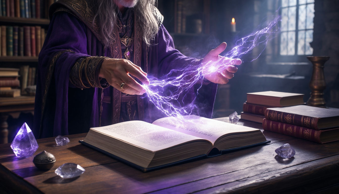 Магическое плетение энергетических потоков руками чародея