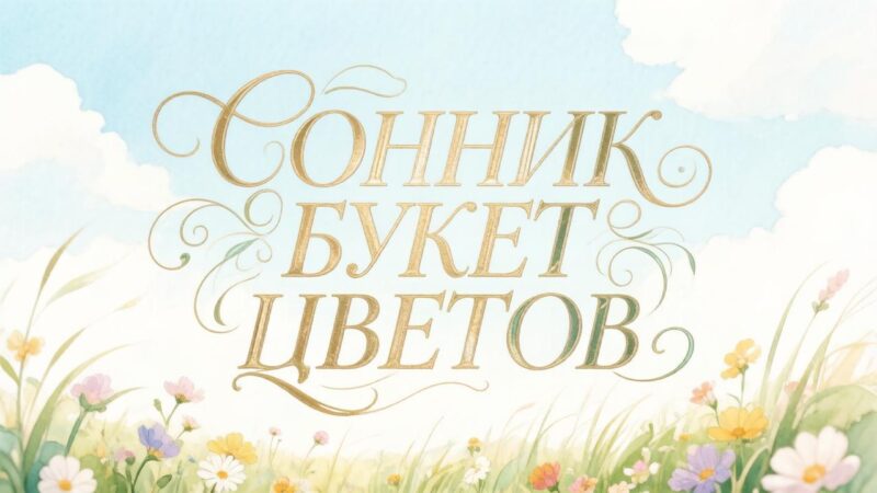 К чему снится букет цветов