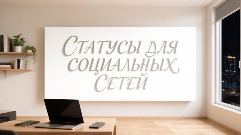 Статусы для социальных сетей и мессенджеров