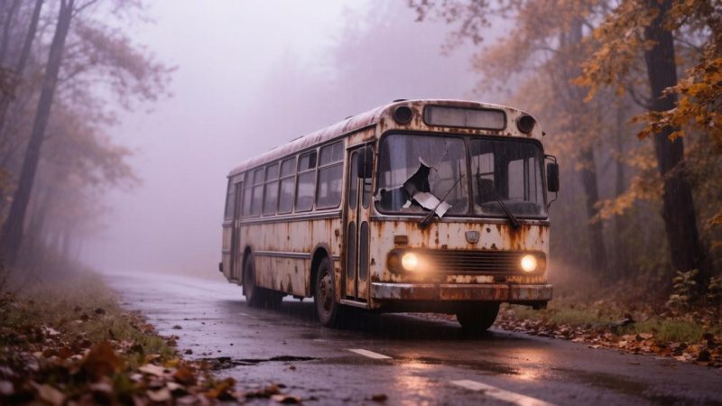 Старый автобус во сне